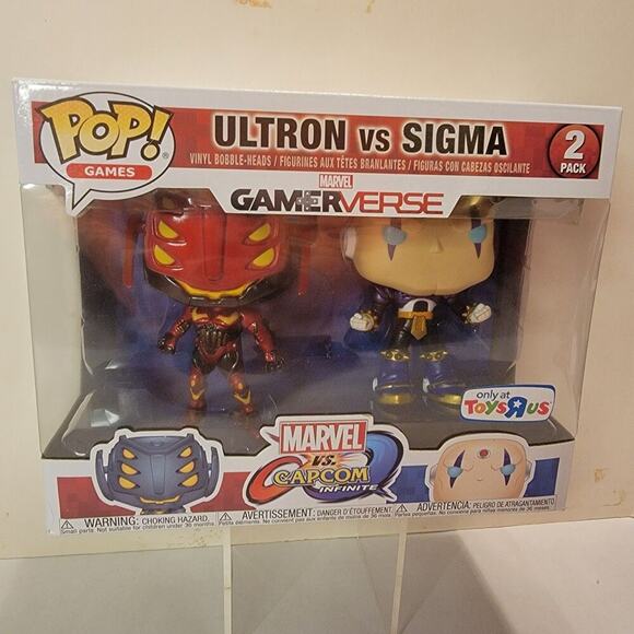 POP! Games Marvel Vs. Capcom Ultron Vs Sigma 2 Pack Toys R Us Exclusive NIB - Picture 1 of 3